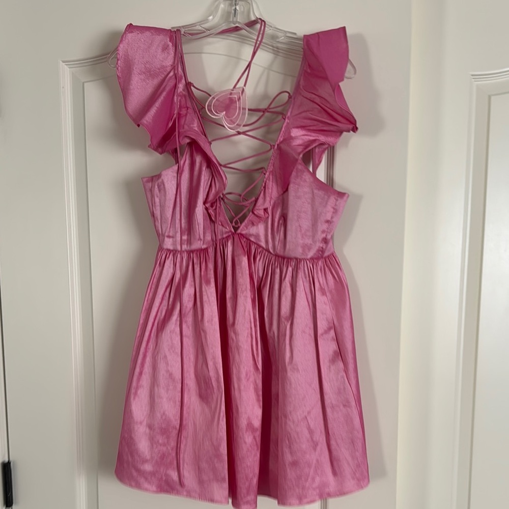 For Love And Lemons Pink Mini Dress